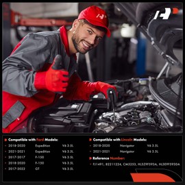 A-Premium Set of 6 Fuel Injectors Compatible with Ford F-150 2017-2020, Expedition 2018-2021, GT 2017-2022 & Lincoln Navigator 2018-2020, 3.5L, Replace# HL3Z9F593A, HL3E9F593DA