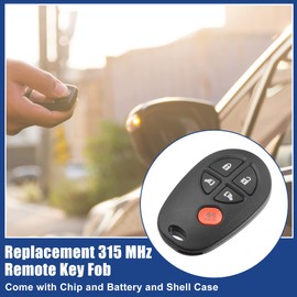 ACROPIX 315 MHz Key Fob Keyless Entry Remote Fit for for Toyota Sienna LE w/2 Power Side Door 2004-2020 GQ43VT20T - Pack of 1 Black