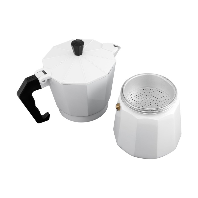 Maxwell & Williams Blend Traditional Stovetop Espresso Maker 9cup White