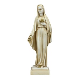 Madonna Statue Virgin Mary Mother of Jesus Saints Our Lady of Rose Patina
