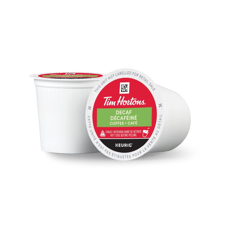 Tim Hortons Decaf Coffee, Single Serve Keurig K-Cup Pods, 12