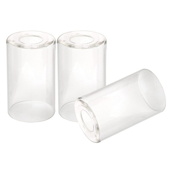 Anmire 3 Pack Clear Glass Shade, Cylinder Light Fixture Replacement