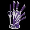 Unbranded 9 Piece Stainless Steel Kitchen Knife Block Set Chef