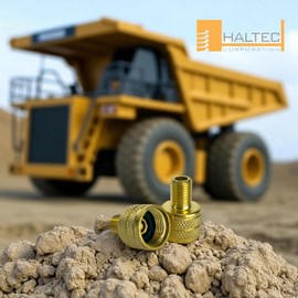 Haltec 5 8807N-4 Large Bore Tire Valve Adapters to Standard Bore OTR Truck Farm