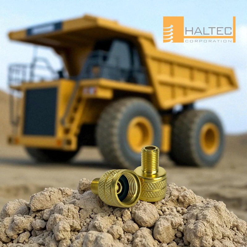 Haltec 5 8807N-4 Large Bore Tire Valve Adapters to Standard