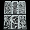 6 Pieces DIY Leaf Decorative Stencil Texture Template Irregular Stencils