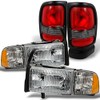 AKKON - For 1994-2002 Dodge Ram Headlights w/Corner Lights Pair