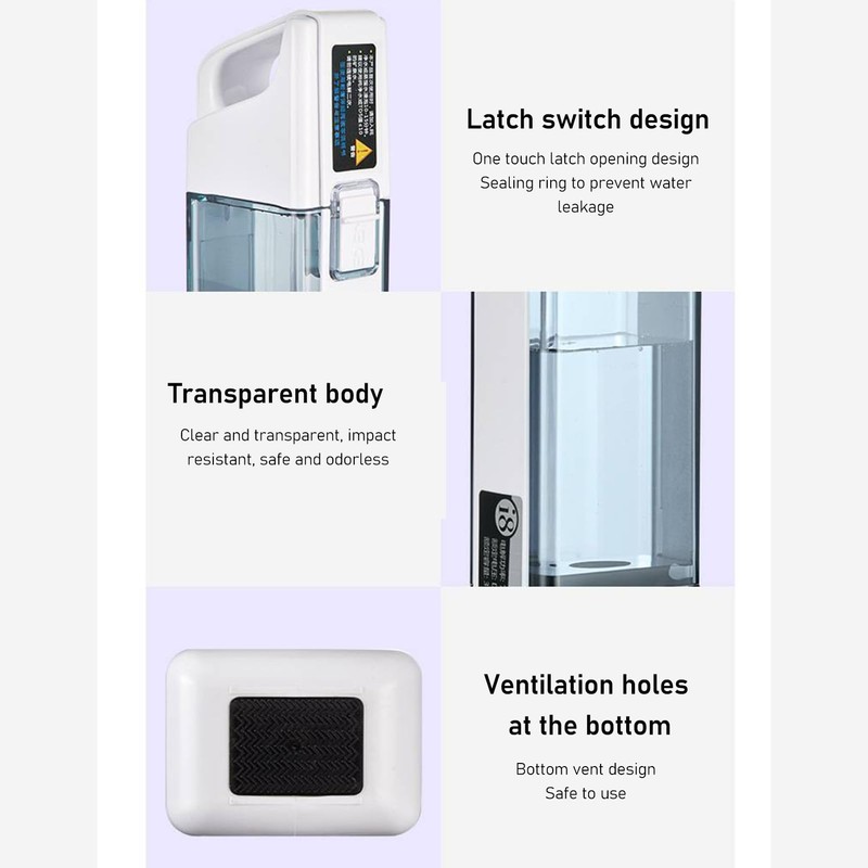 Hydrogen Water Bottle,Portable Hydrogen Water Ionizer Machine,300ML Hydrogen Water Generator,1500-3000ppb,PEM