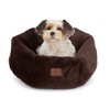 AMERICAN KENNEL CLUB Round Plush Dog Bed - 20" Cozy