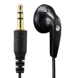 Ohm Electric AudioComm Ear-I232N 03-0445 OHM Single Ear TV Earphones, Stereo Mix, Inner Type, 1.9 ft (3 m)