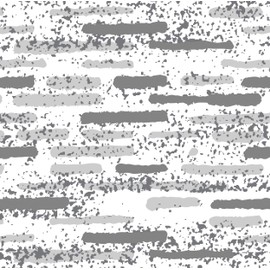 Cotexsa by MSV Premium Anti-Mould Textile Shower Curtain - Anti-Bacterial, Washable, 100% Waterproof, with 12 Shower Curtain Rings - Polyester, "Brique" White Grey 180 x 200 cm - Made in Spain