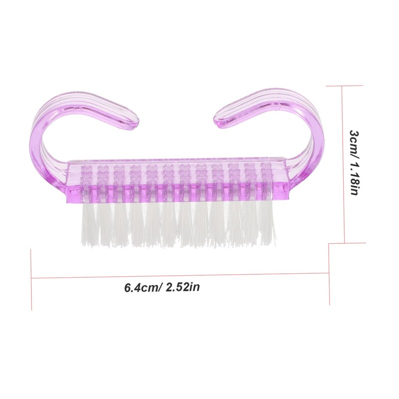 Beavorty 6pcs Nail Scrub Brush Comfortable Handle Cleaning Brushes for