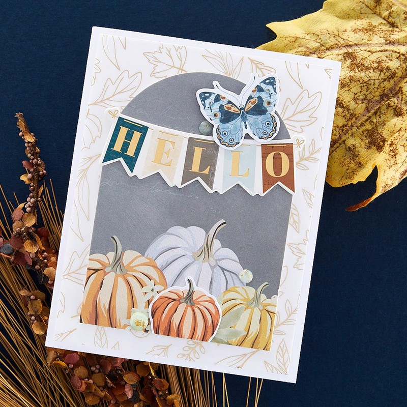 Spellbinders Vellum Paper 6 x 6 with foil, Various, ONE