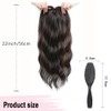 FFWTPY Clip-In Extensions for Women and Comb Set Ponytail Hairpiece