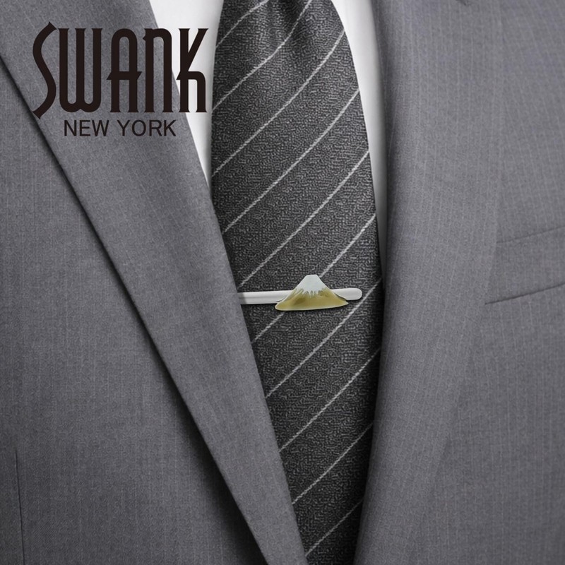 Red Fuji Mount Fuji SWANK Tie Clip, Tie Clip, Tie