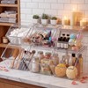 6 Pcs Clear Stackable Storage Bins with Lids, Large+extra Large