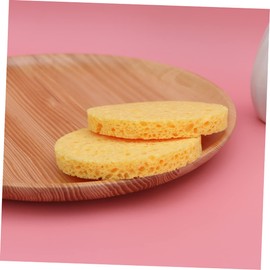 FOMIYES 24pcs Natural Cellulose Face Cleaning Pads Gentle Exfoliating Sponges for Deep Cleansing Safe for All Skin Types for Daily Facial Care