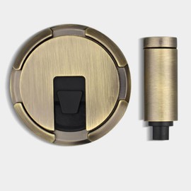 Door Stoppers, Heavy Duty Door Catch Stopper for Bottom of Door, No Drill Door Stop Holder to Keep Door Open Wall & Floor Mount, Door Stops with 3 M Adhesive Tapes