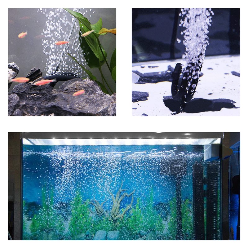 LDEXIN Aquarium Flexible Rubber Wall Air Curtain Bubble Tube for
