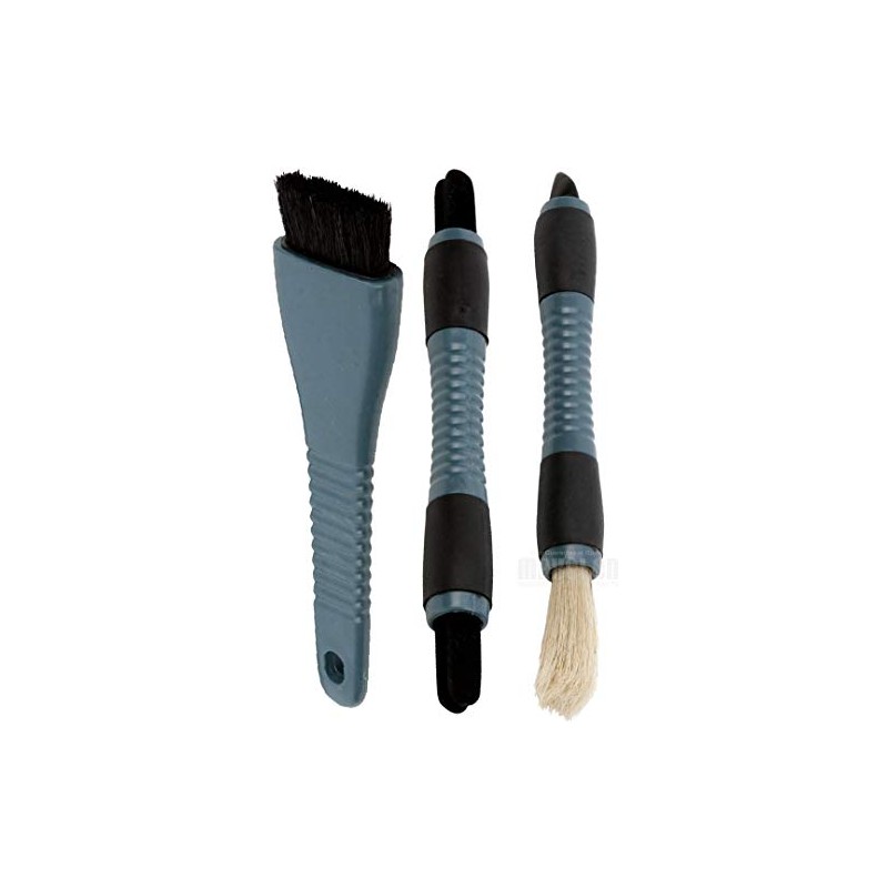 Professional Dash & Crevice 3 Detail Cleaning Bristle & Brush