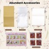 Aboofx 4 PCS Dried Flower Storage Set with Blotting Paper,