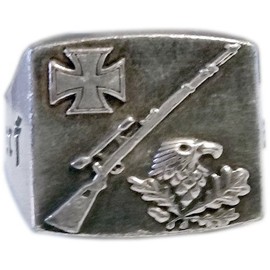 Mk-Nature Care Ring, Eagle, Ring and Protect, German Sharpshooter, Sniper