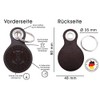 Samunshi® Leather Keyring with Engraving with Various Motifs Gifts Made