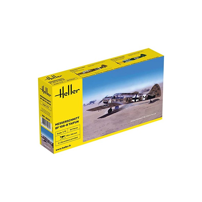 Heller 80231 Modellbausatz Messerschmitt Bf 108 B Taifun