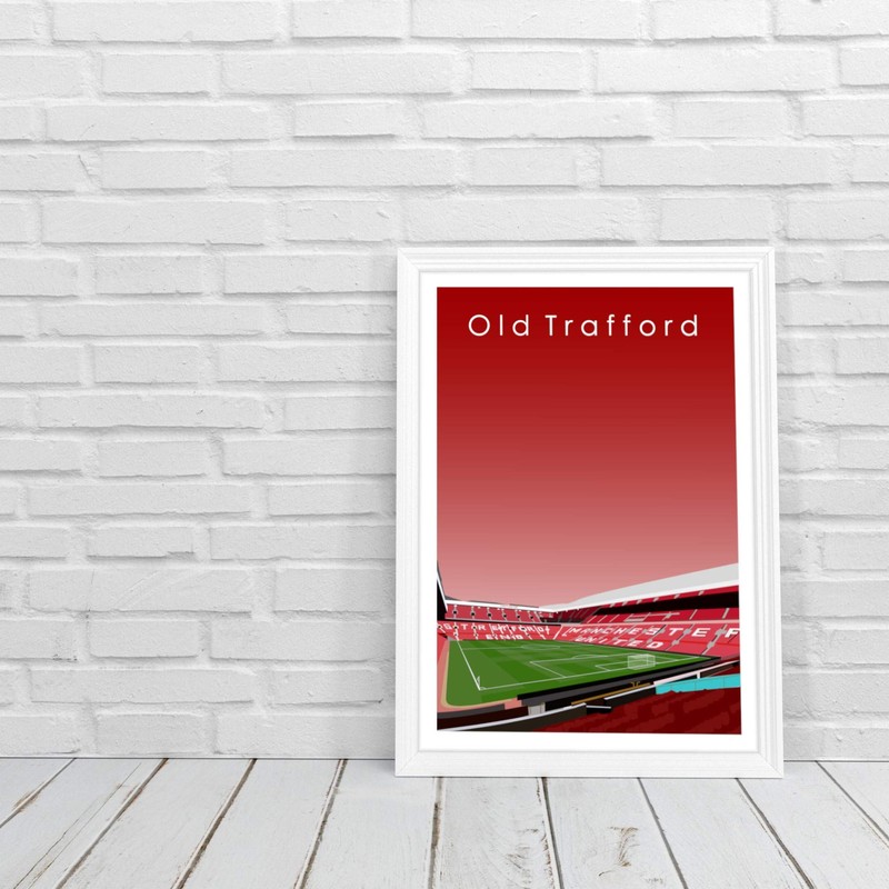 GroundDesigns MAN UNITED Football Gift OLD TRAFFORD Manchester Stadium Art