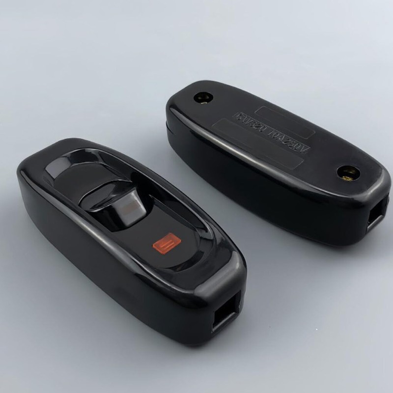 2piece Lamp Switch Inline Low Profile Switch with LED Light