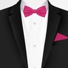 Jacob Alexander Men's Pretied Banded Adjustable Solid Color Bowtie -