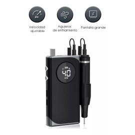 Obp Pulidor Portátil Drill Para Uñas Recargable 40000 Rpm