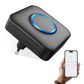 COTINSE Wireless Doorbell Single Receiver, 0-110dB, 32 Melodies Connects to Phone, Receive Remote Notifications, Doorbell Extension, Black