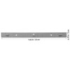 VILLCASE 2pcs Painting Positioning Ruler, Metal 3 Pin Peg Bar