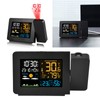 Indoor Outdoor Thermometer 60m Transmission Clock Projection Function Temperature Prediction