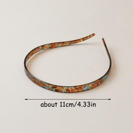 Pack of 4 Cute Headbands Women's Non Slip Hair Band Women's Acetic Acid Headband Women's with Teeth Comb Headband Curved Glasses Design Headband Women's Cute Colourful Hair Bands Women's Hair