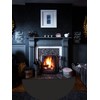 63″x37″ Extra Large Half Round Fireproof Fireplace Mat Hearth Rug