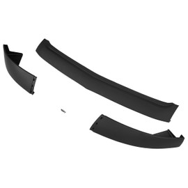 HECASA Front Bumper Lip Spoiler Splitter Compatible with 2005-2009 Ford Mustang V8 GT 2-Door Lower Lip Protector Kit Black ABS Plastic