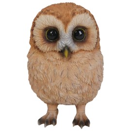 ウービア 赤ちゃんフクロウ 8.2×9×12.8㎝ 人形 フィギュア 置き物 アニマル 動物 ガーデン 装飾 リアル かわいい 鳥 H14093
