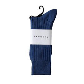 Harusaku Men's Classic Rib Socks, 1 Pair Set, Made in Japan, Formal, Business, Casual, Sports, Cotton, All Year Round, iron blue (navy), 25.0-27.0 cm
