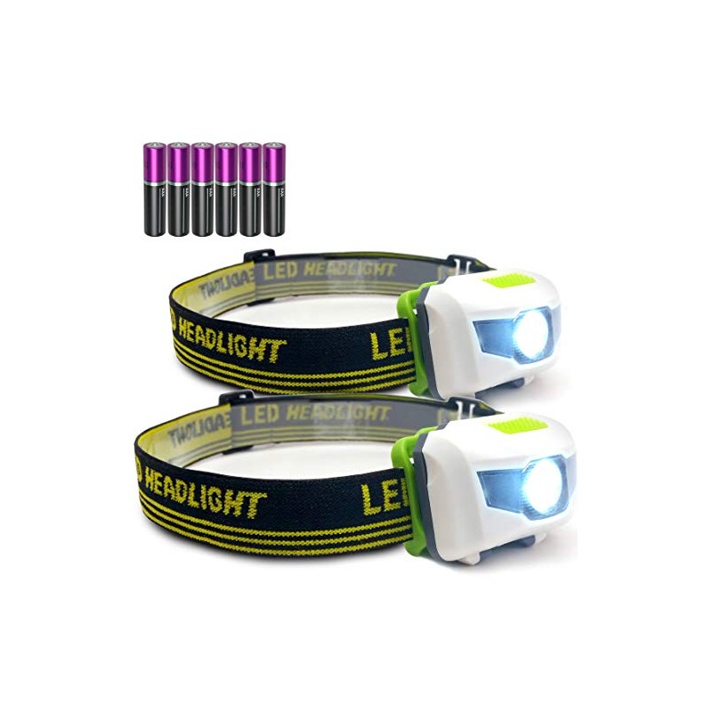 Bright Eyes - 2-Pack Cree LED Headlamp (White and Red