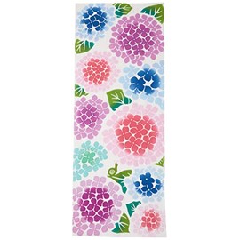Prairie Dog Hand Towel, Hydrangea and Snail 13.0 x 35.4 inches (33 x 90 cm)