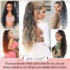 BHF HAIR Red Long Curly Ponytail Extension 26 Inch Drawstring