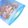 Frosted Window Blue Bakery Carry-Out Handle Resealable Bags for Baked