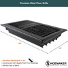 Shoemaker Manufacturing, Black, 6x10, Premium Floor Register, All Steel Heavy