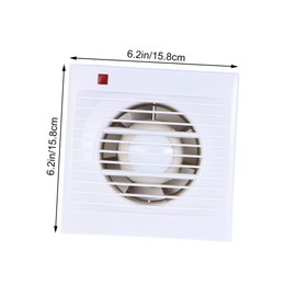 Housoutil Efficient Ventilation: -100 Mute Exhaust Fan Wall-mounted Vent Fan for Bathrooms Toilets Kitchens