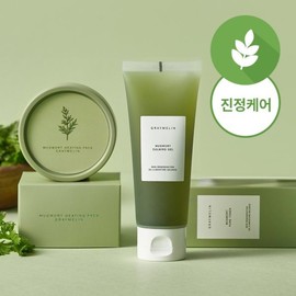 GreyMellin 쑥 진정세트 (쑥뜸팩 100g+쑥 카밍 젤 100ml) Mugwort Soothing Set (Mugwort Moxa Pack 100g + Mugwort Calming Gel 100ml)