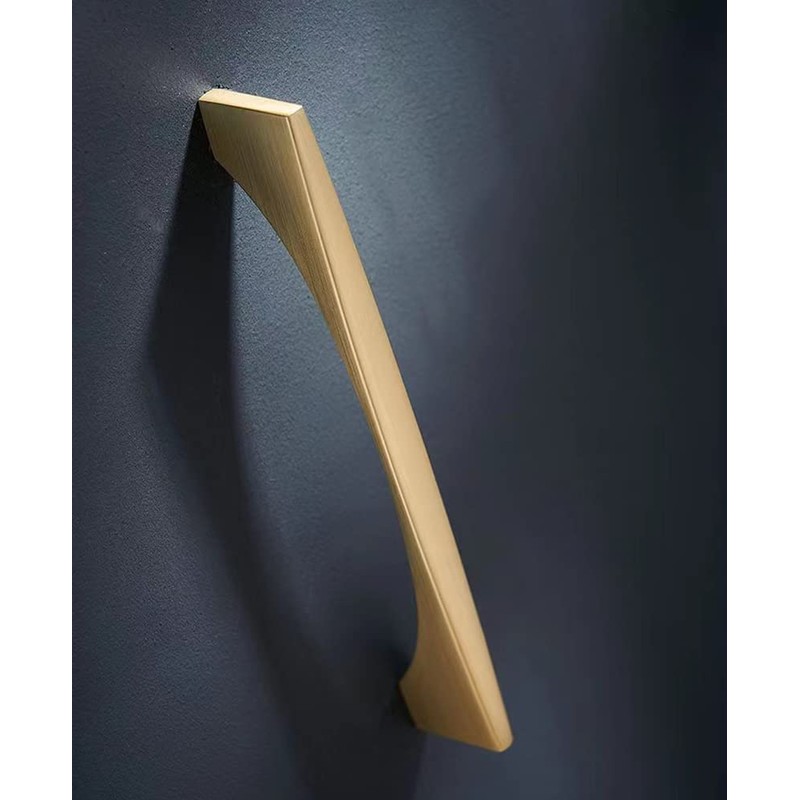 Myxekllo 4 Pack Gold Cabinet Drawer Pulls, Brushed Brass Pulls