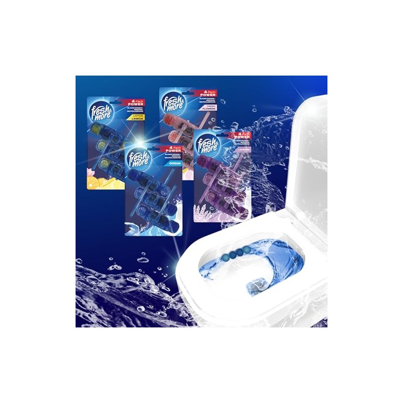 Fresh & More Toilet Stone Scented Blue Rinse Antibacterial 9