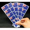 40 Removable Stickers: Australia Flag, Australian Party Favors, Decals